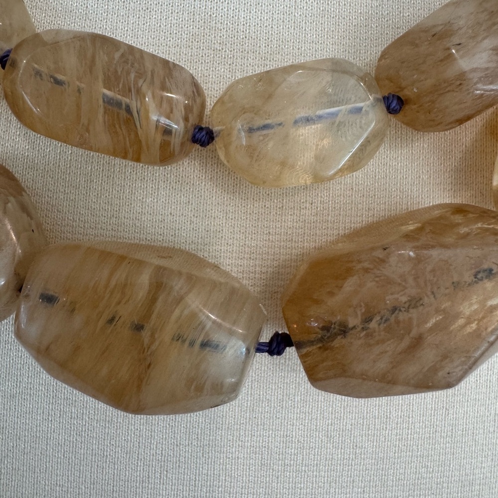 Gorgeous Quartz Double Strand with Brooch Accent - Picture 4 of 11